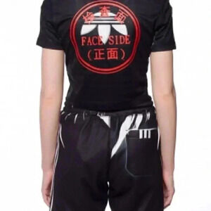 NWT Adidas x Alexander Wang black crew neck streetwear short sleeve crop top L